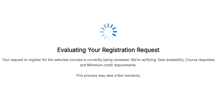 registration process