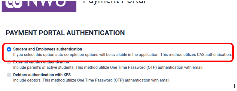 Payment portal instructions